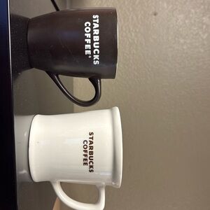 2 Starbucks coffee mugs Chocolate Brown